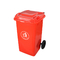 Pedal plástico do caixote de lixo da fábrica escaninho de lixo móvel empilhado 120l do grande